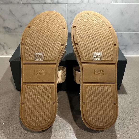 *NIB* EILEEN FISHER MAYLA JUTE ESPADRILLE SLIP ON SANDAL_$185_sz 9 - Picture 5 of 6